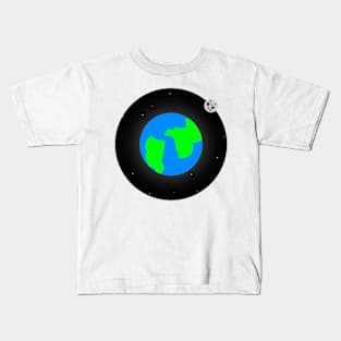 Planet Earth cartoon Kids T-Shirt